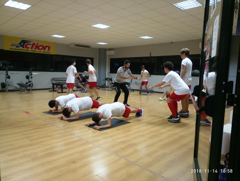 Primo allenamento in Piscina - parte sala